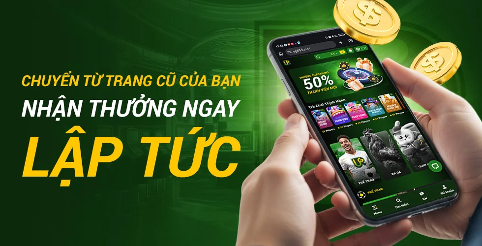 Chuyển từ trang cũ sang UG88, nhận thưởng ngay lập tức